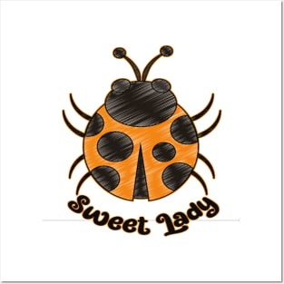 Sweet Lady - Cute Ladybug Posters and Art